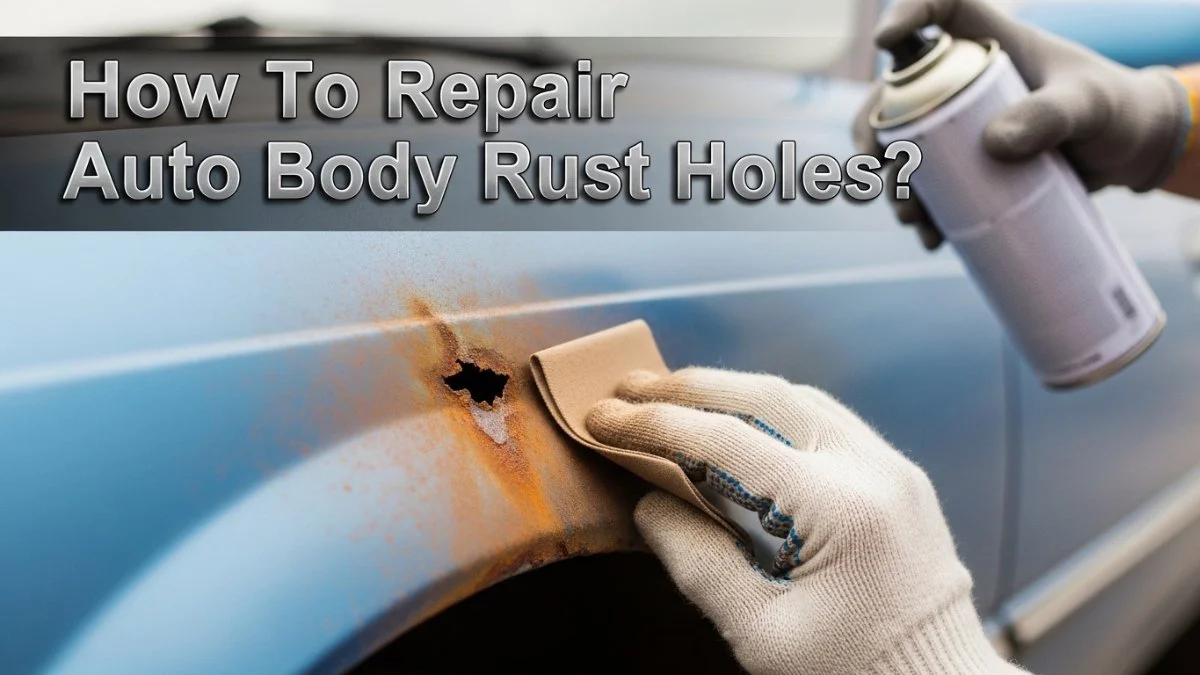 how to repair auto body rust holes