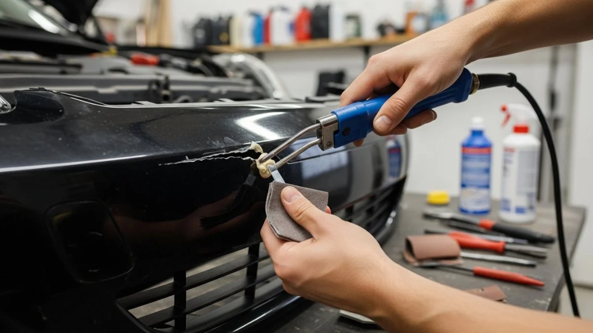 how to repair plastic auto bumpers