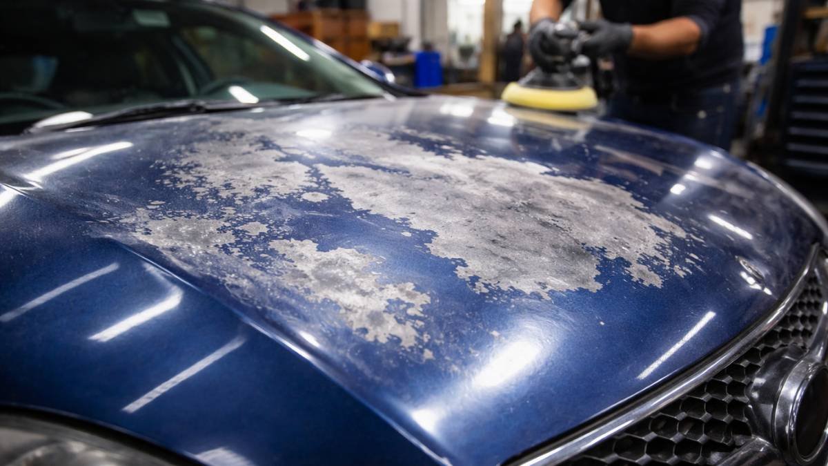 How to repair sun damaged auto paint