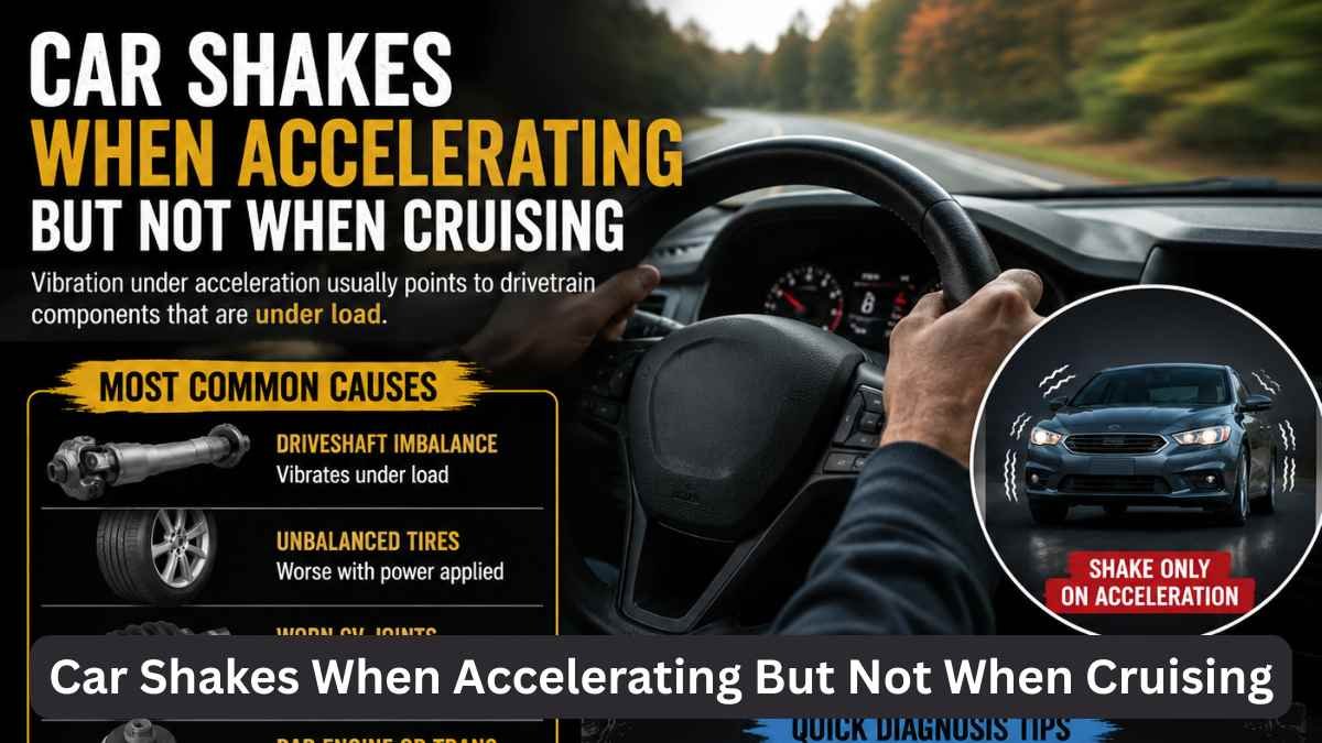 Car Shakes When Accelerating But Not When Cruising